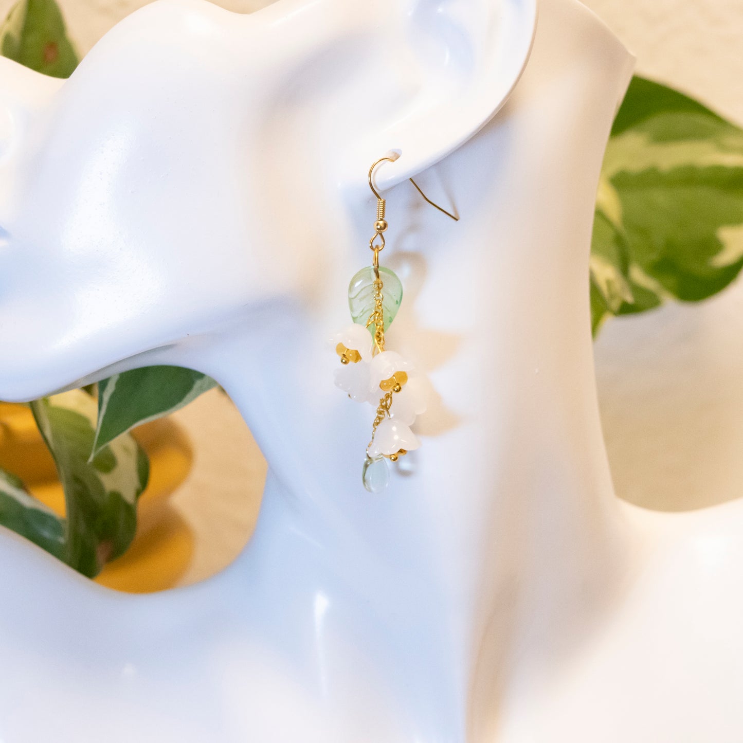 glass bellflowers earring | various colors