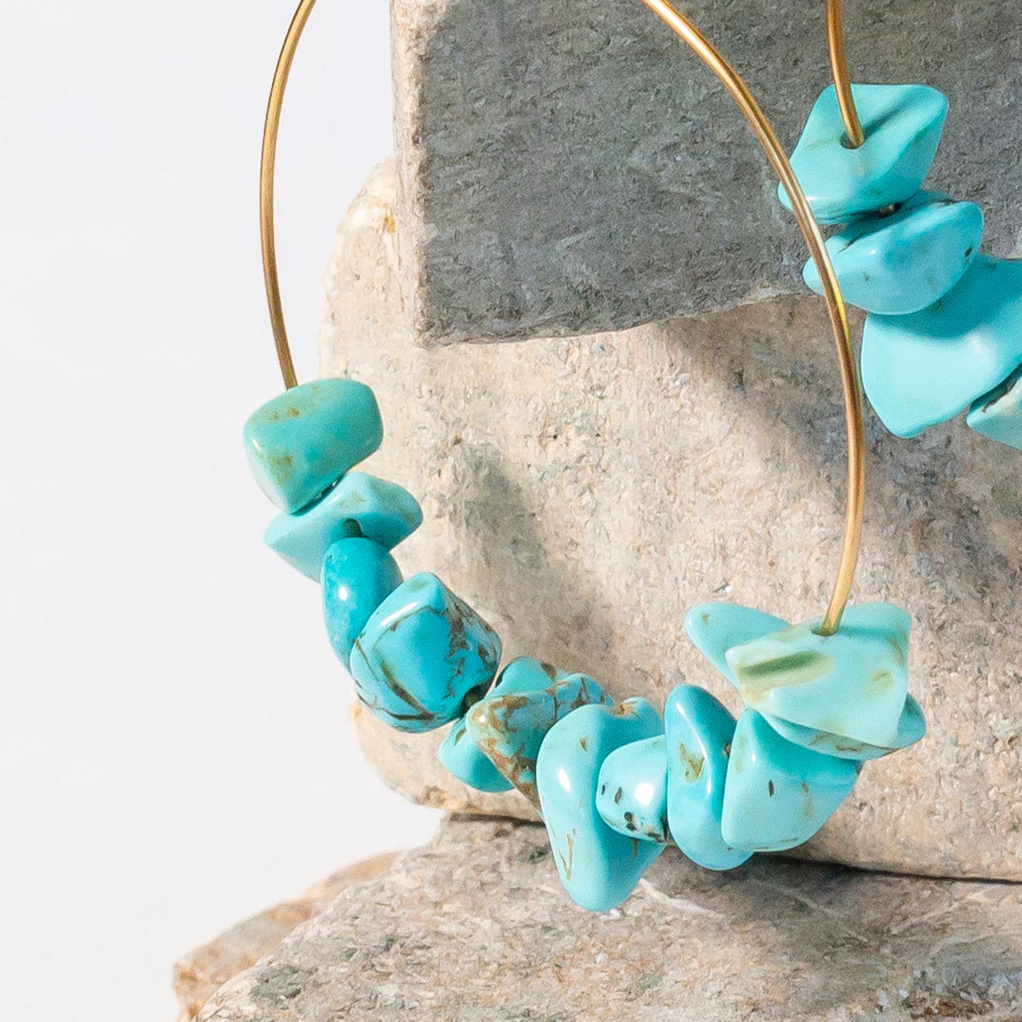 medium dainty hoop earrings | various crystals
