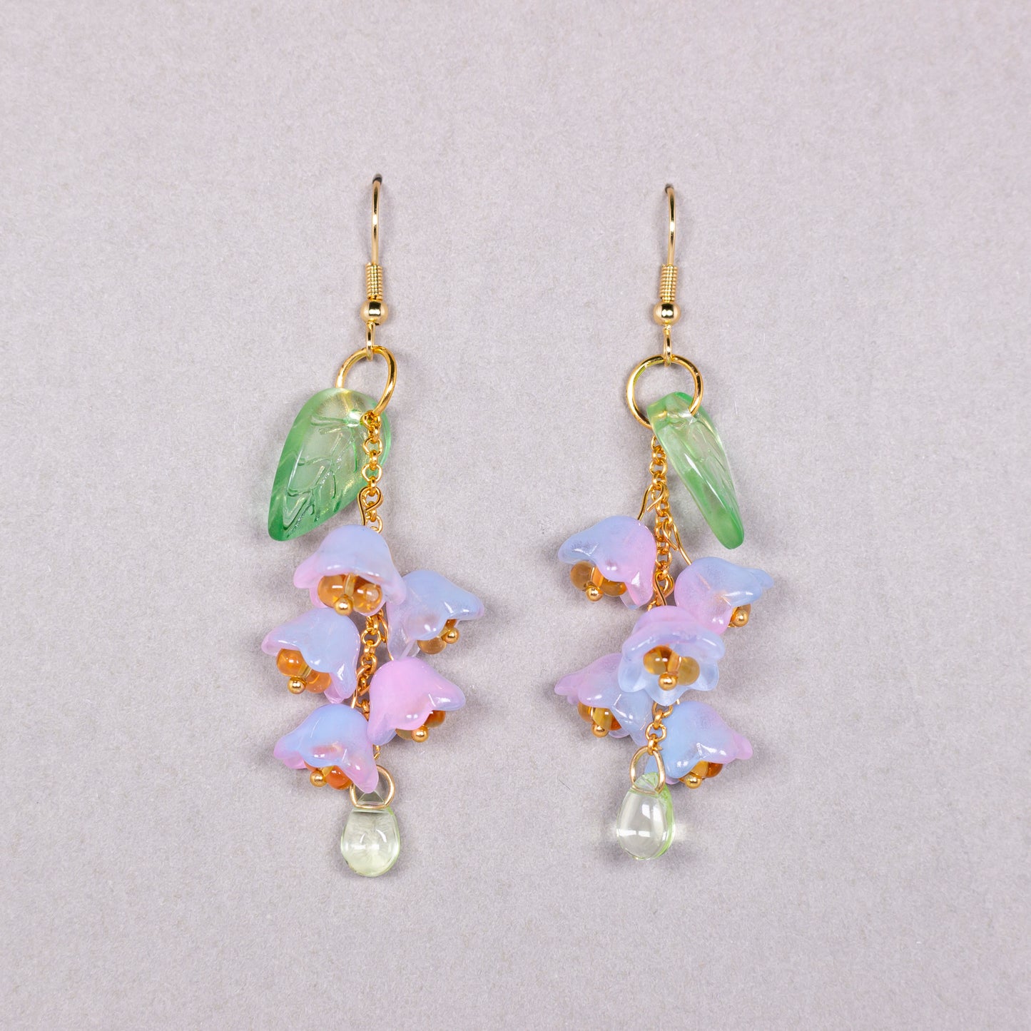 glass bellflowers earring | various colors