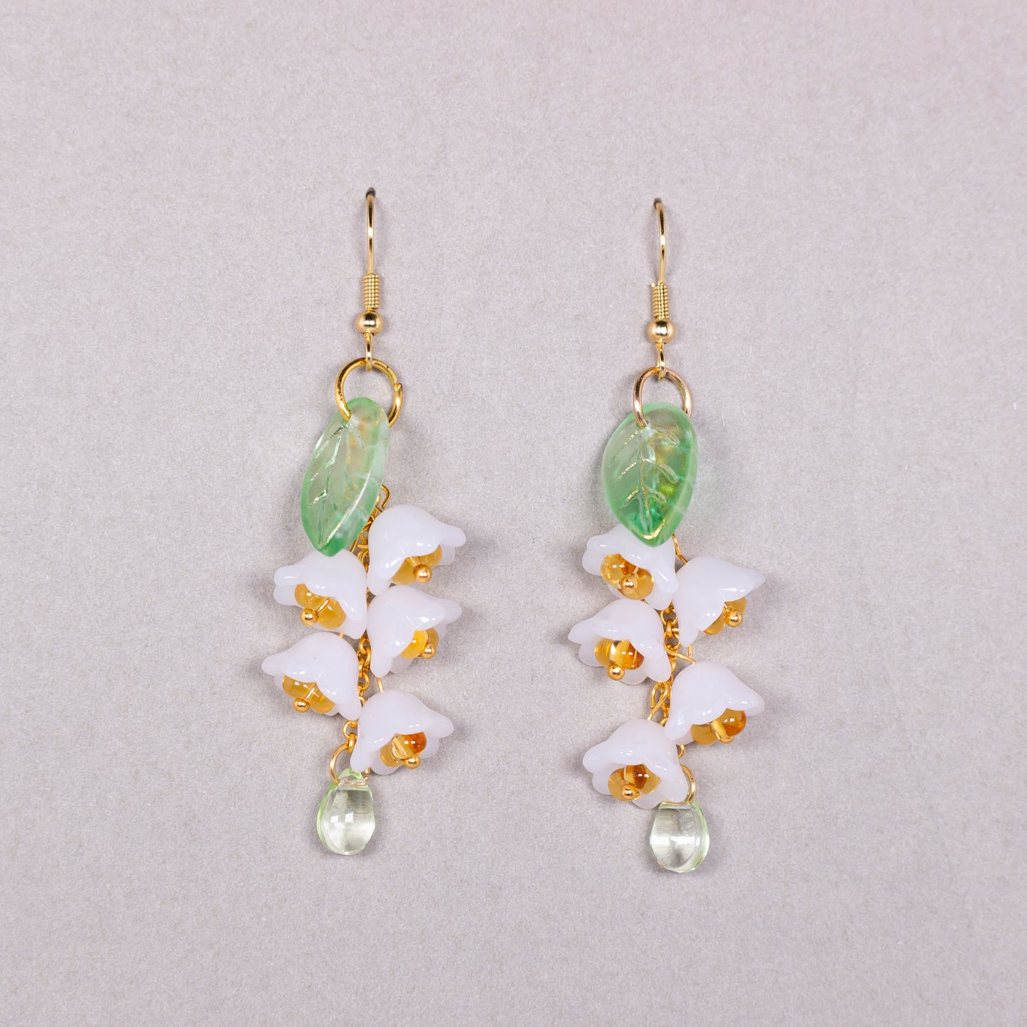 glass bellflowers earring | various colors