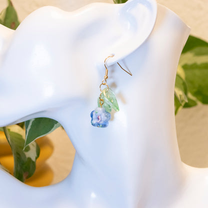 glass flower earrings | various colors