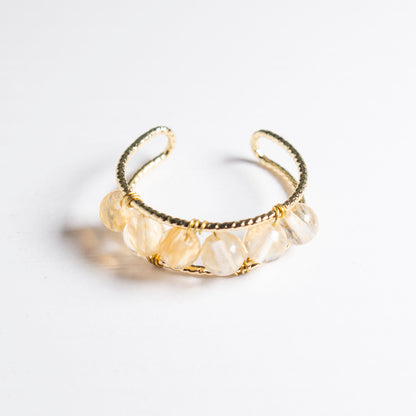 adjustable ring citrine