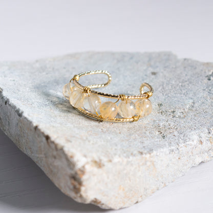 adjustable ring citrine