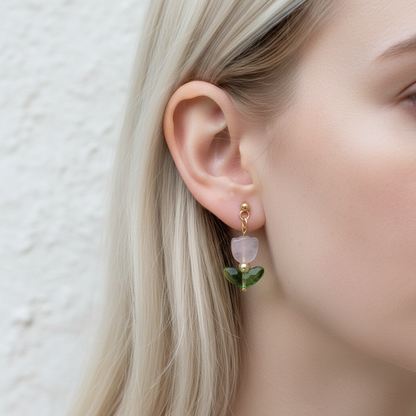 glass tulip earrings | various colors
