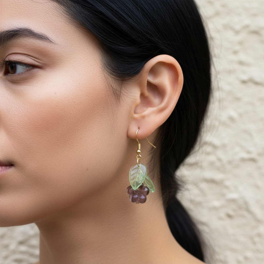 glass flower earrings | various colors