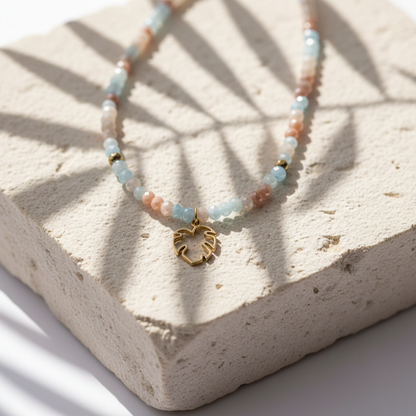 faceted glass beads chocker | various colors