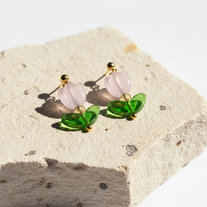 glass tulip earrings | various colors
