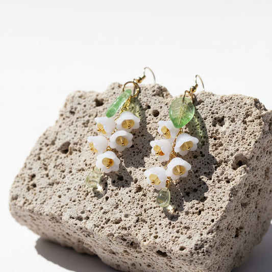 glass bellflowers earring | various colors